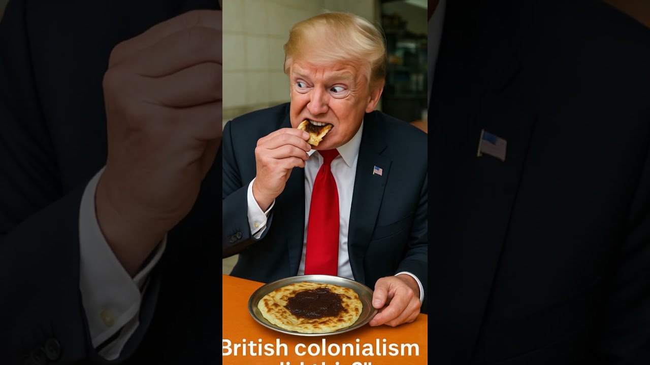 POV: Trump Eats Roti Canai With Marmite Spread 🥞🍯