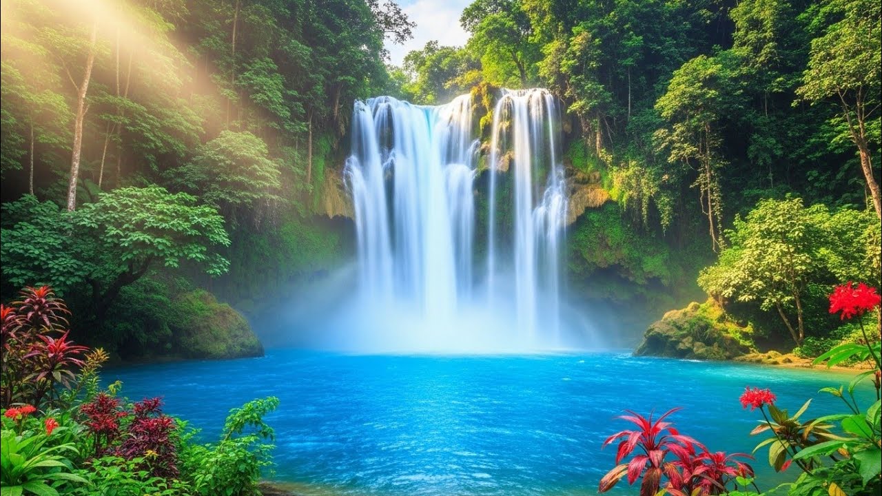 40 Minute Waterfall Sounds for Deep Sleep | Relaxing Nature Sounds 4K