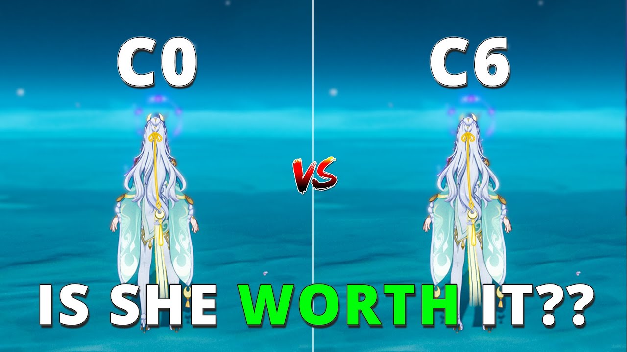 Is C0 vs C6 Zibai Worth it? Watch Before Pulling! (Genshin Impact)