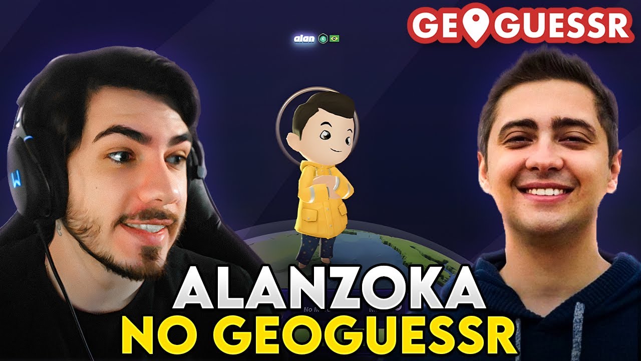 UM PRO REAGE AO ALANZOKA JOGANDO GEOGUESSR PELA PRIMEIRA VEZ!!