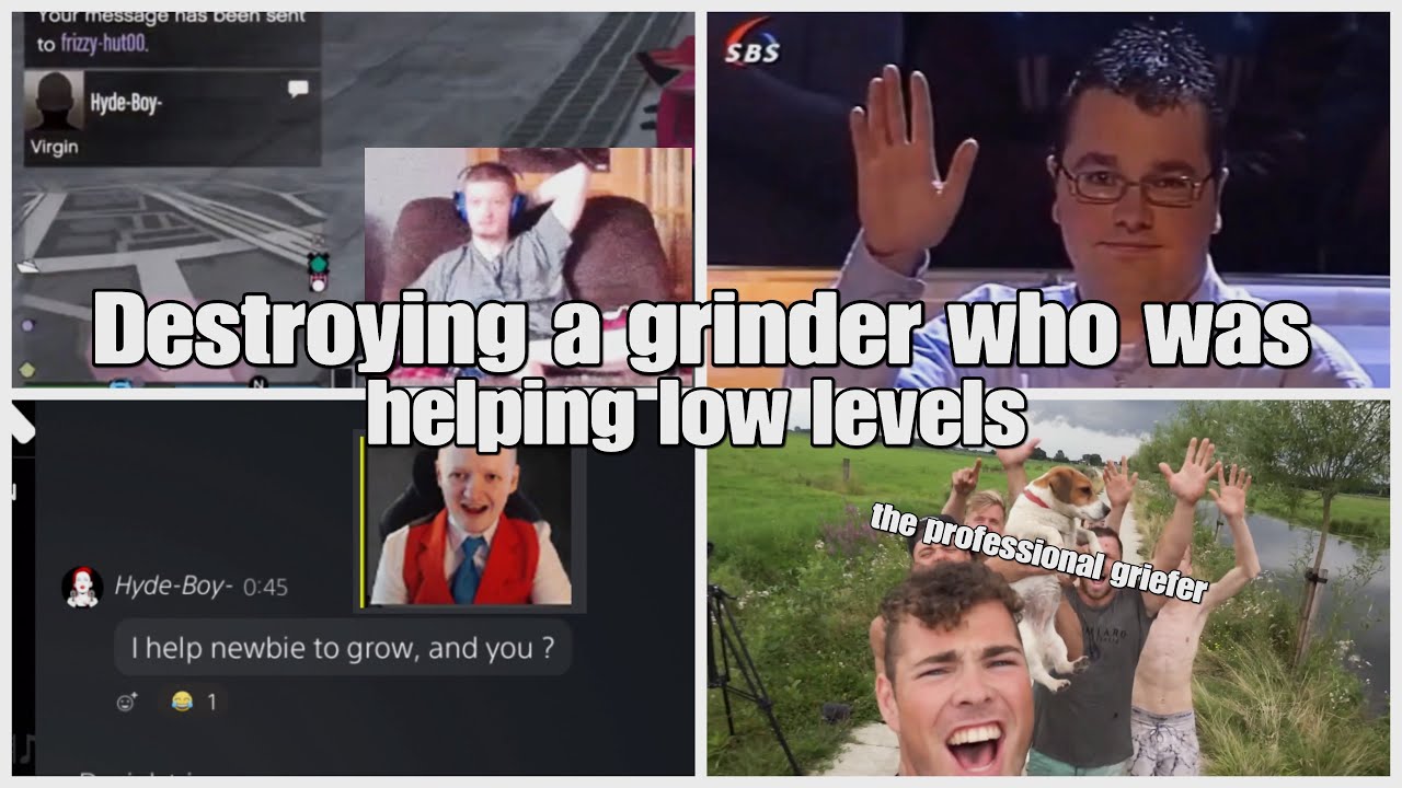 Destroying a grinder who was helping low levels | The professional Griefer | Gta Online Griefing |