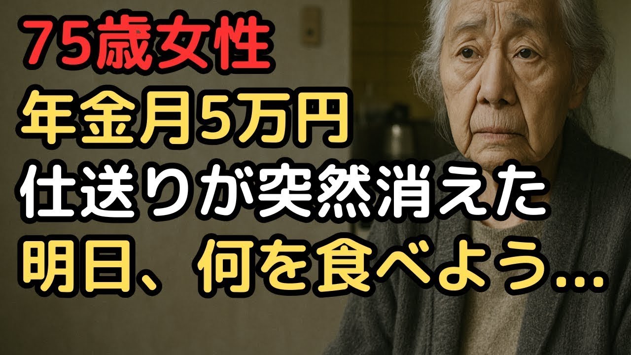年金月5万円、仕送りが突然消えた   75歳女性「明日、何を食べよう   」