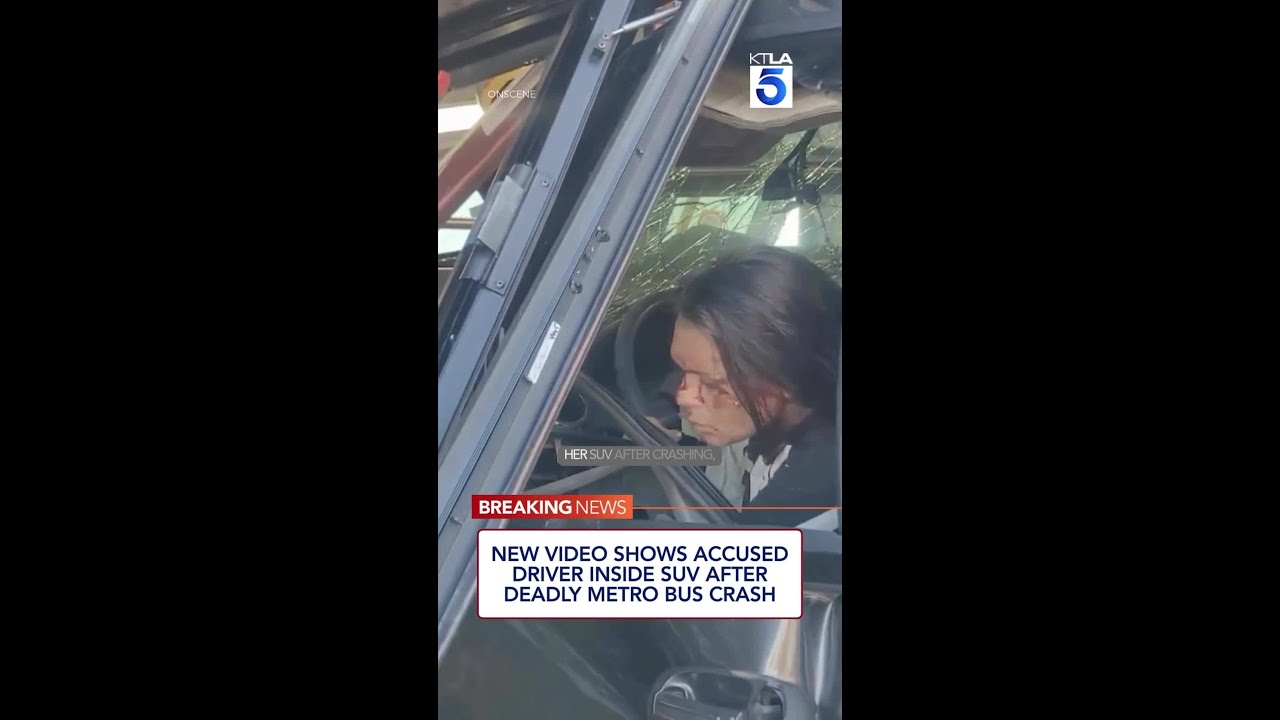 New video shows accused driver inside SUV after deadly Metro bus crash