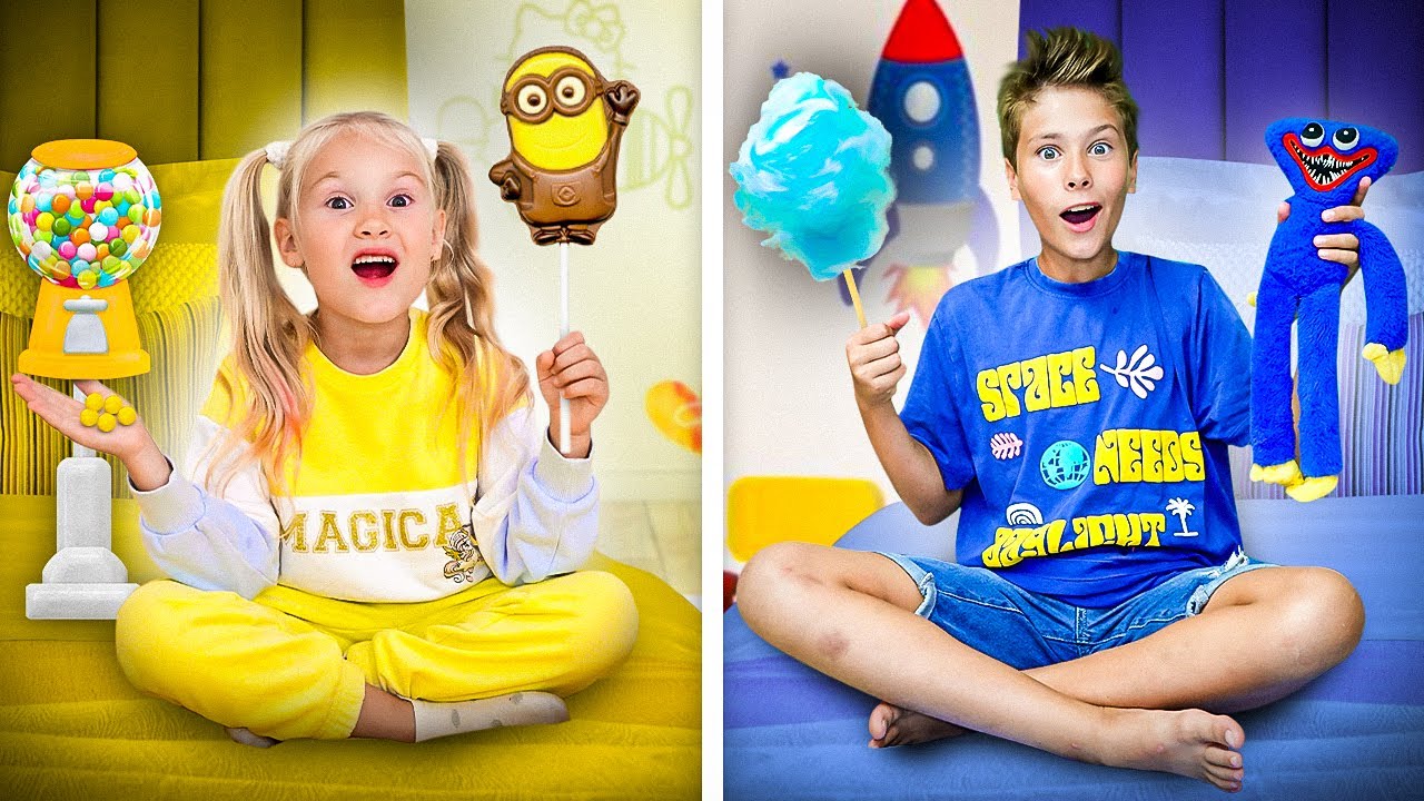 СИНИЙ Цвет VS РОЗОВЫЙ VS Все цвета на 24 часа челлендж сборник серий Фаст Сергей