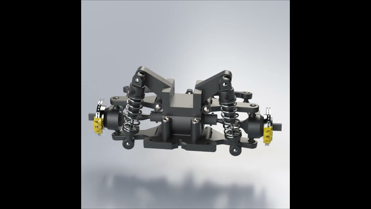 RRS-18 - 3d printed RC Car Chassis. Rear Module 