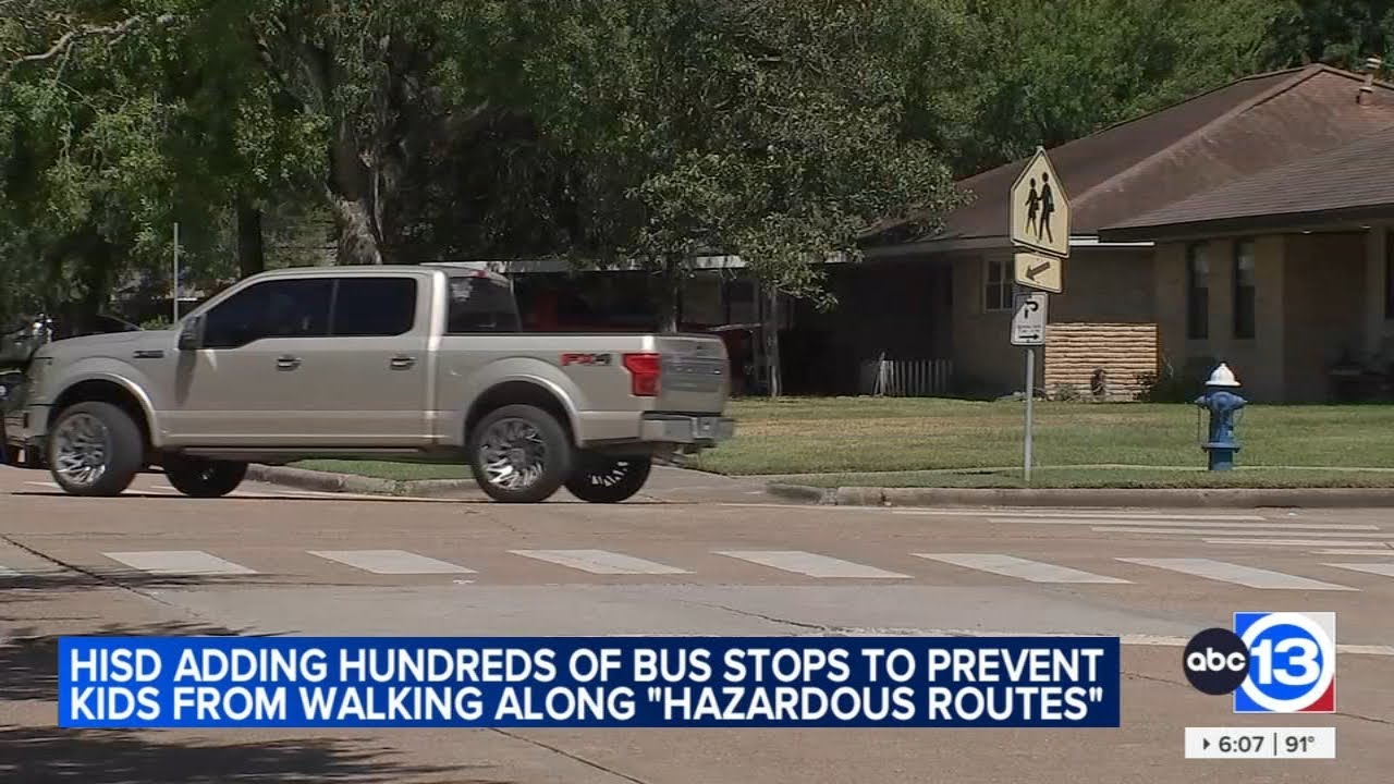 HISD says it's adding bus stops to prevent kids from walking along hazardous routes