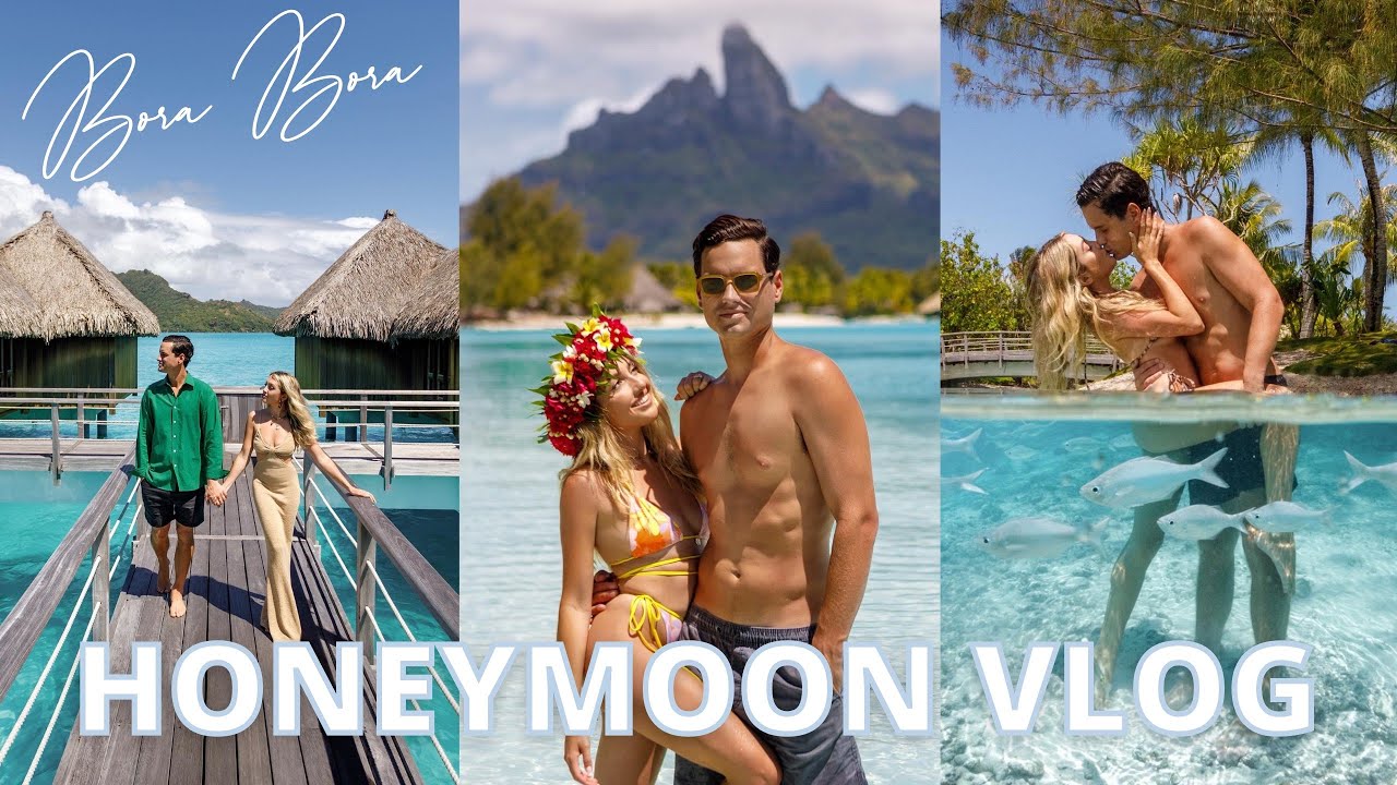 HONEYMOON VLOG IN BORA BORA! St. Regis Bora Bora, Sea Villa, Shark & Sting Ray diving!