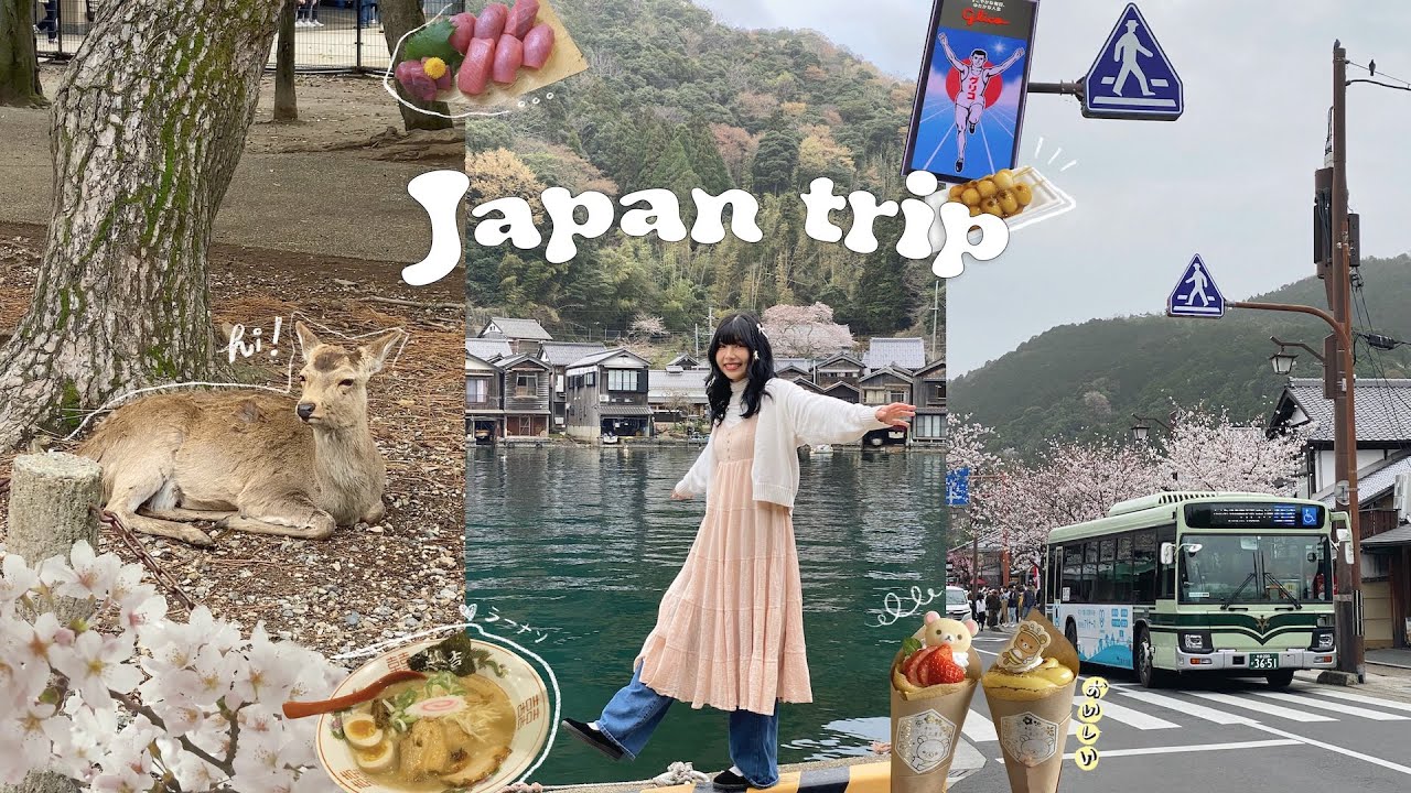 🇯🇵 Japan Vlog ep.1 | เที่ยวKansai ช่วงซากุระบาน 🌸 Osaka, Nara, Ine, Kyoto
