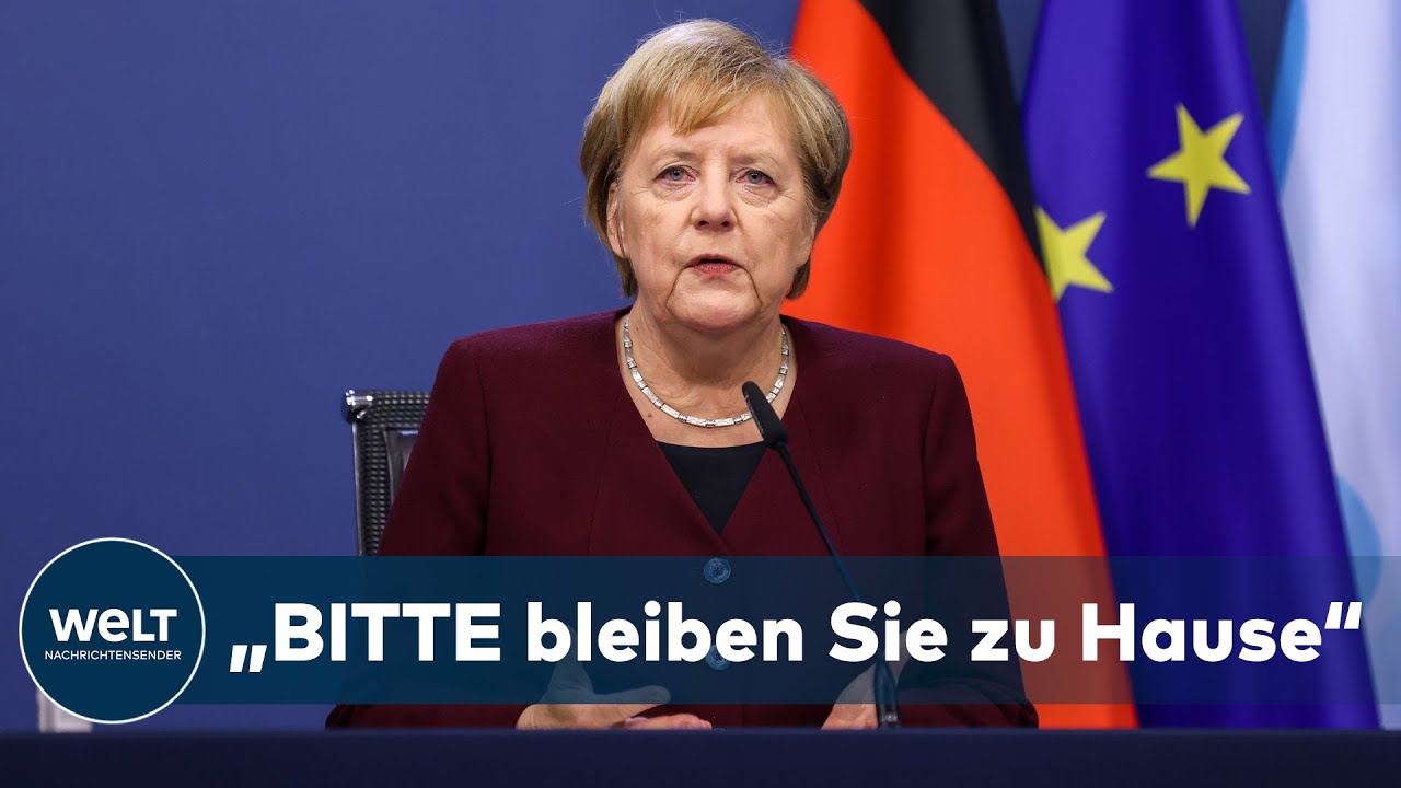 WELT DOKUMENT: Corona-Krise - Dramatischer Appell von Kanzlerin Merkel an die Bürger Deutschlands
