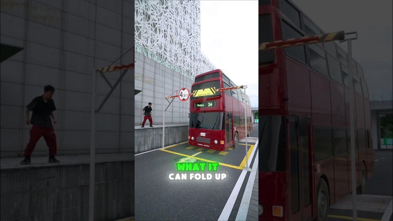 Why can a triple-decker bus still fold? 🚌🔍 