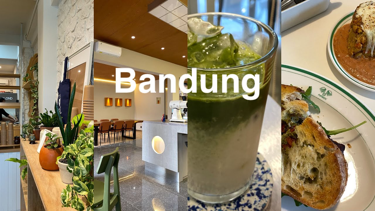 Bandung vlog 🥤: cafe hopping, jogging, matcha hunting, foods recommendations, daily activities 🥪🥢