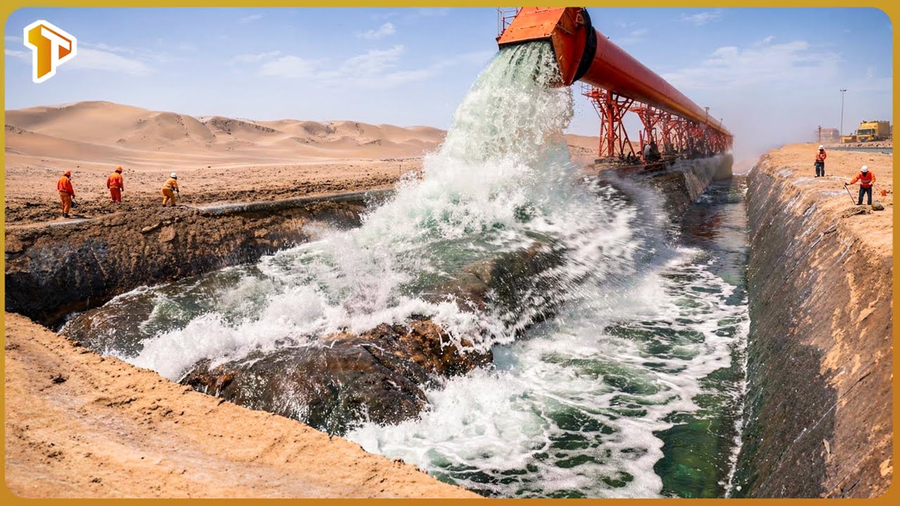 Libya Moves Billions Tons of Water to Create Rivers Under Sahara Desert   The Results Are Unbelievab