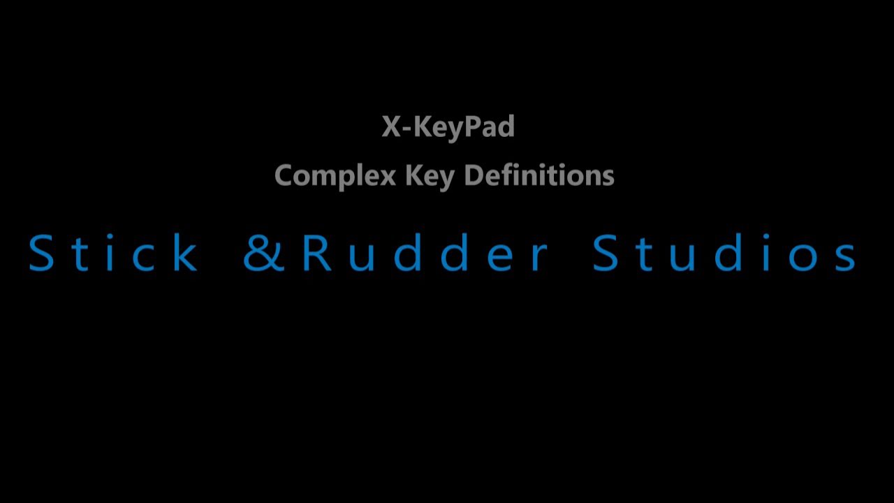 X-KeyPad for X-Plane: Complex Key Definition