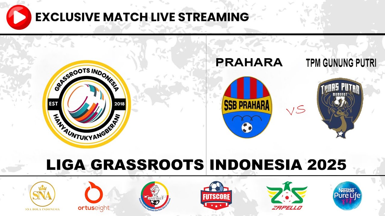 PRAHARA vs TPM GUNUNG PUTRI | Liga Grassroots Indonesia 2025 JABODETABEK LIVE Lapangan 1