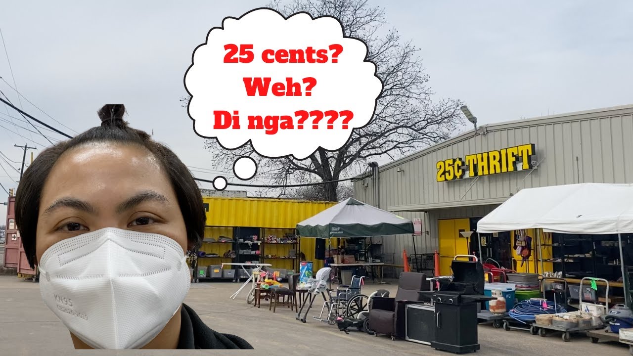 Buhay America Chronicles: Shopping at 25 cent Thrift Store | Thrift With Me | Thrift Haul
