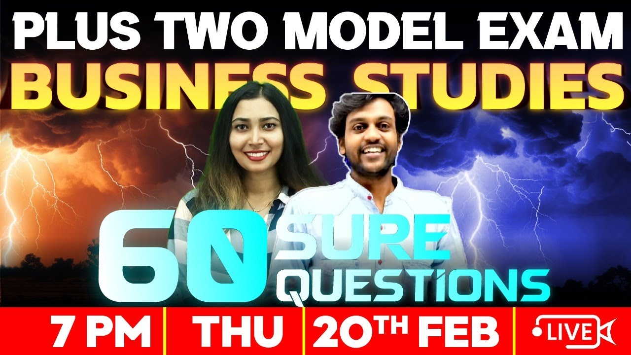 Plus Two Business Studies  Model Exam | 60 Sure Questions | Exam Winner