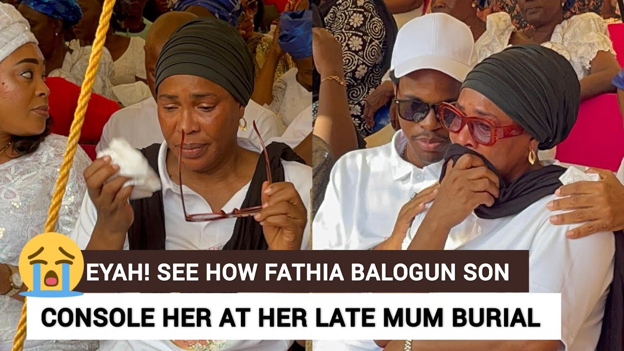 EMOTIONAL MOMENT FAITHIA BALOGUN BREAK DOWN IN TEARS AT HER MUM WAKE KEEP 