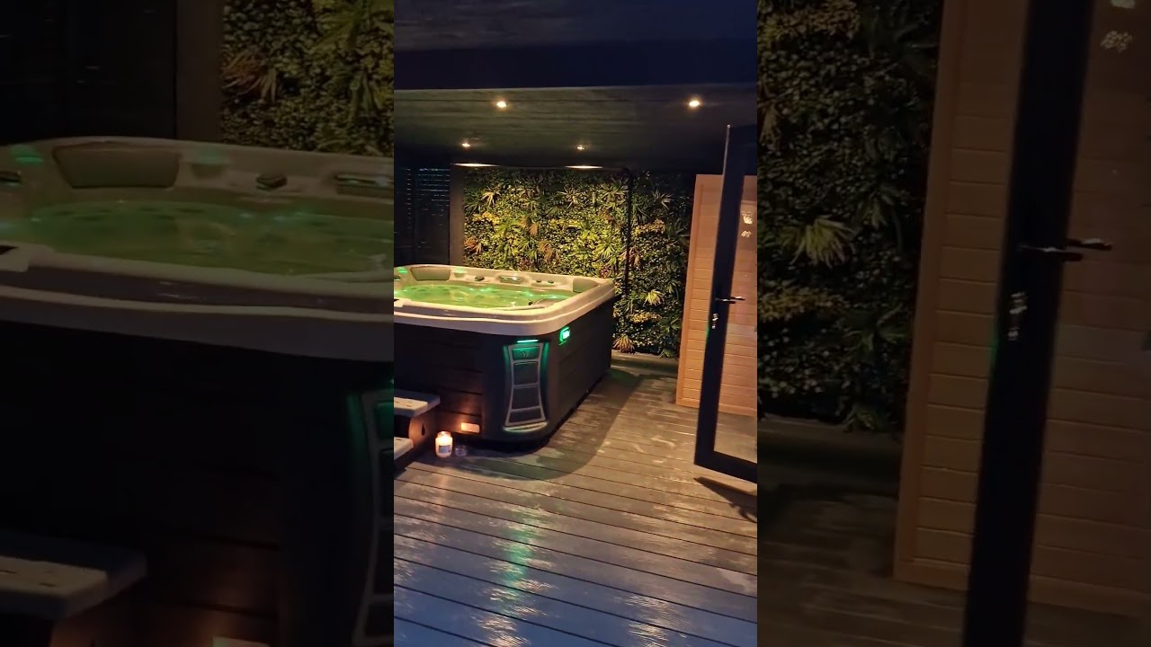 hot tub garden design 