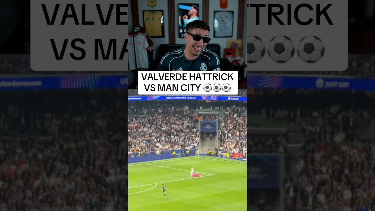 Хэтч Вальверде против &laquo;Манчестер Сити&raquo; 🔥 #valverde #hattrick #goal #realmadrid #mancity #champion...
