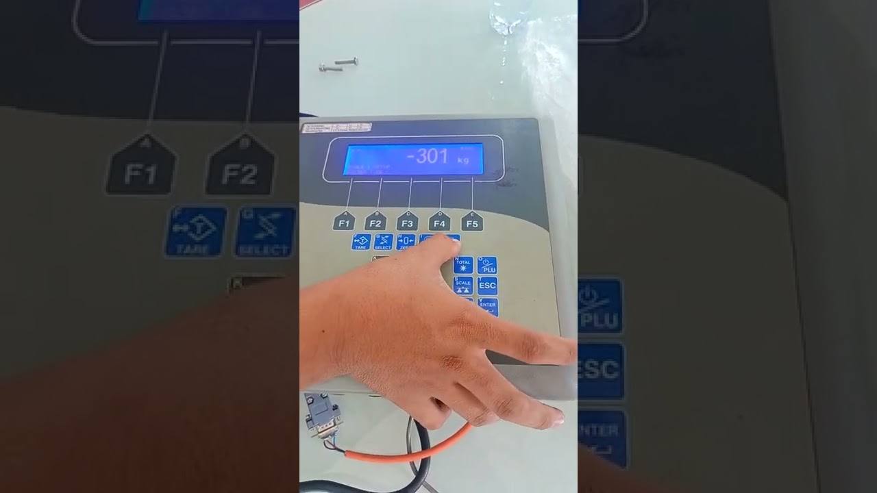 seting timbangan AVERY