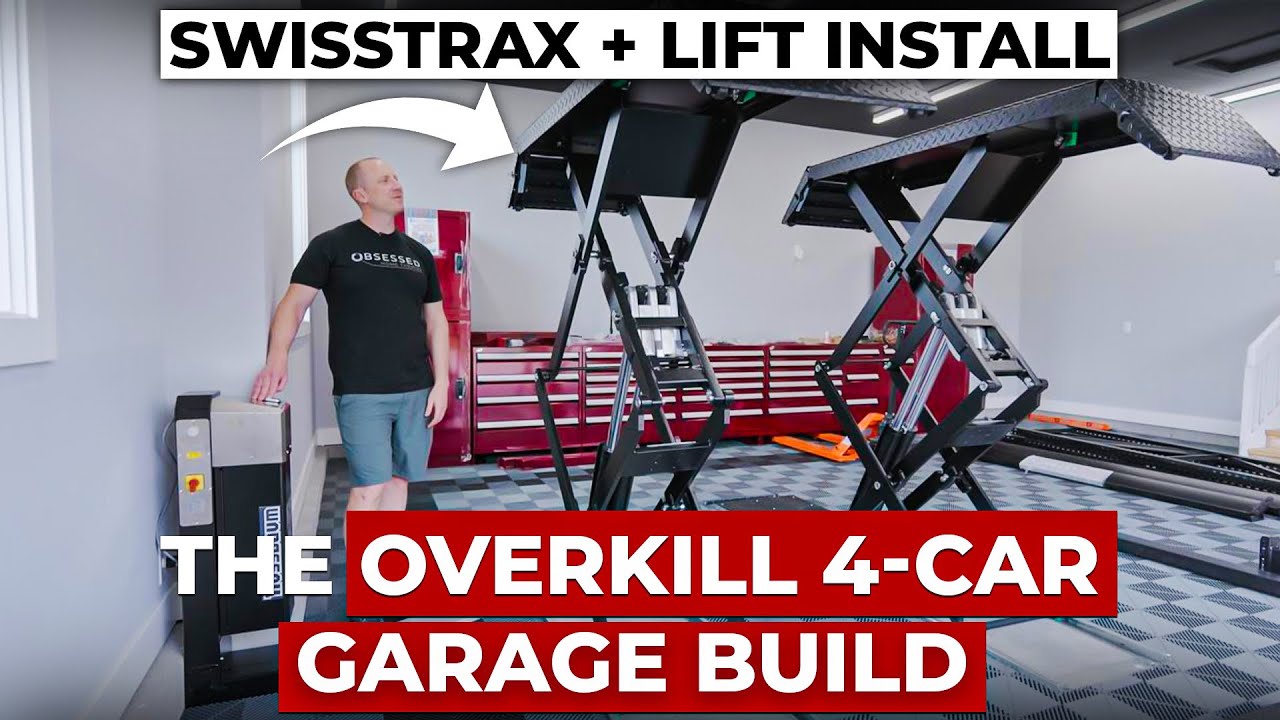 We Just Started Building an Overkill 4-Car Garage! | Part 1: Lift and Swisstrax!