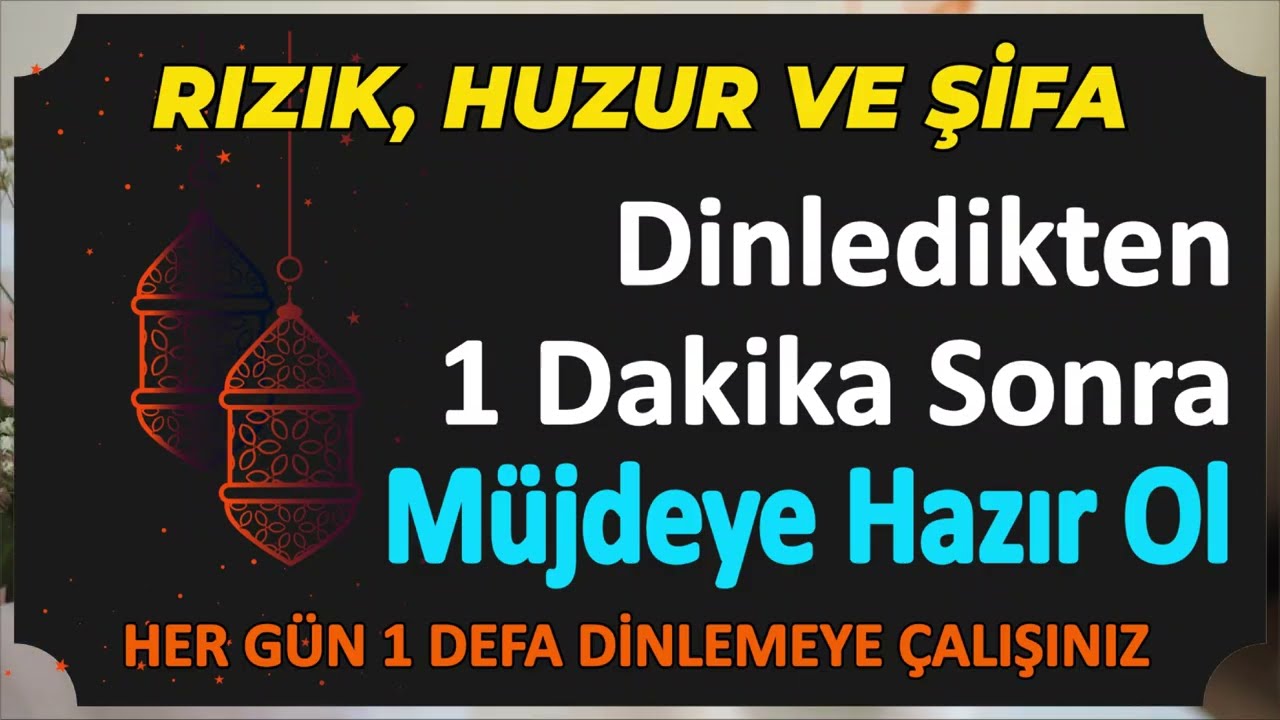 Dinledikten 1 Dakika Sonra Müjdeye Hazır Ol