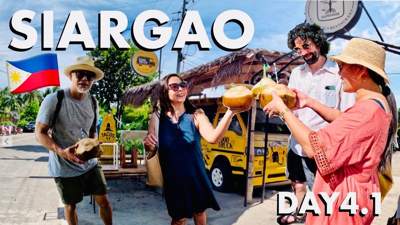 🇵🇭First full day in SIARGAO| Seaclub VILLA| Philippines| 4K