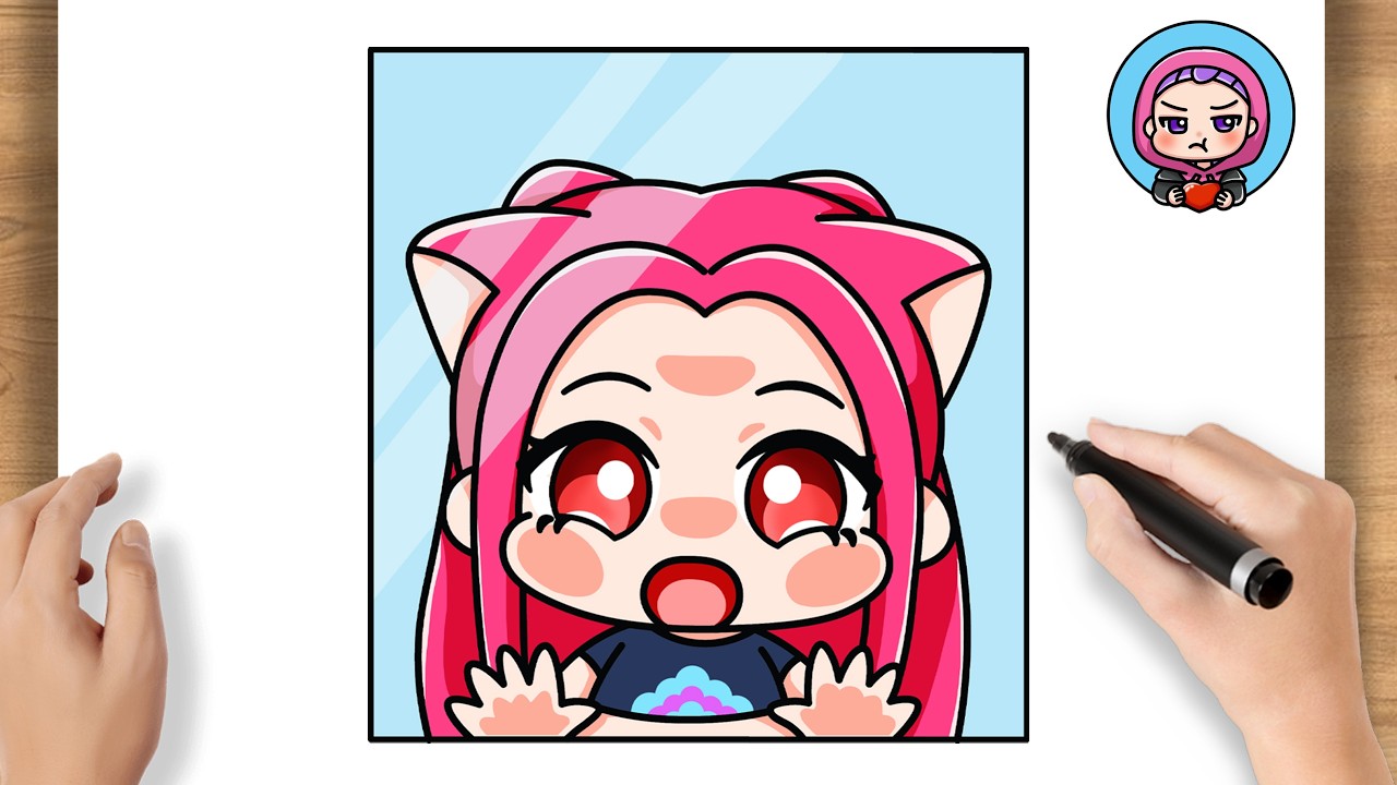 Как нарисовать Миру из «Аватара» | K-pop «Охотники на демонов» шаг за шагом