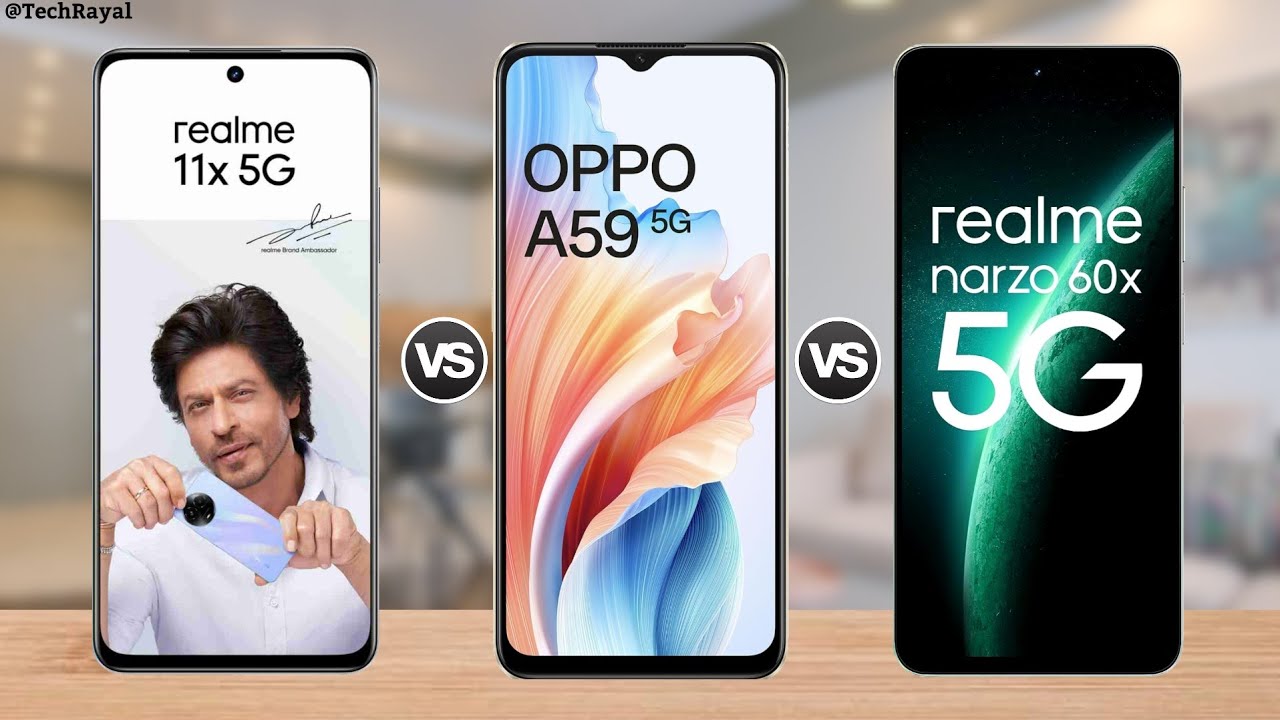 Realme 11x 5g vs Oppo A59 5g vs Realme Narzo 60x 5g || Price | Full Comparison