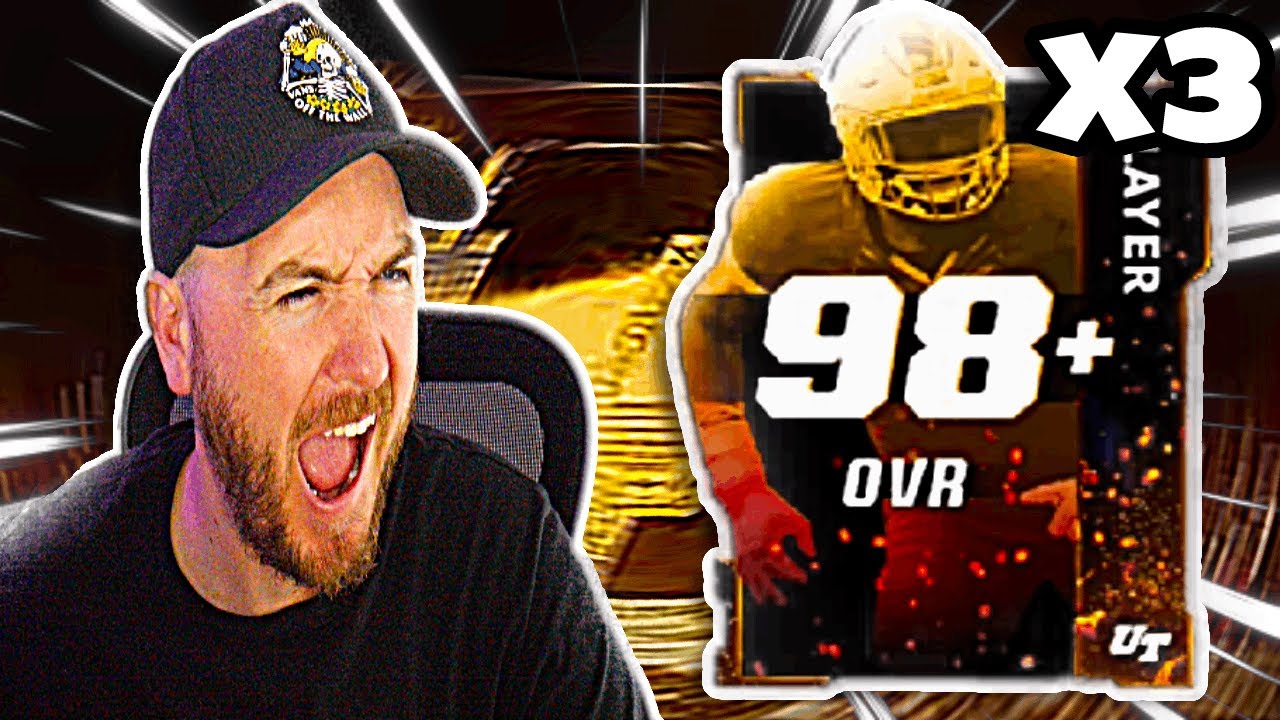 *INSANE PULLS* 3 98+ PACKS! ALL MADDEN FIRE ELITE BUNDLE OPENING FOR *INSANE* GOLDEN TICKETS!
