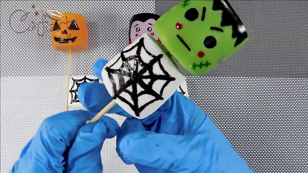 Paletas de Bombones cubiertos de chocolate para Halloween (Empaquetado)