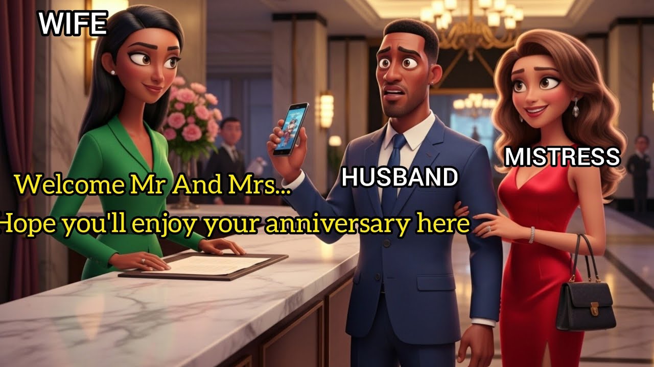 Cheating Husband & Side Chick Freeze As Wife Welcomes Them To Her Hotel, A Lesson Taught #folktales 