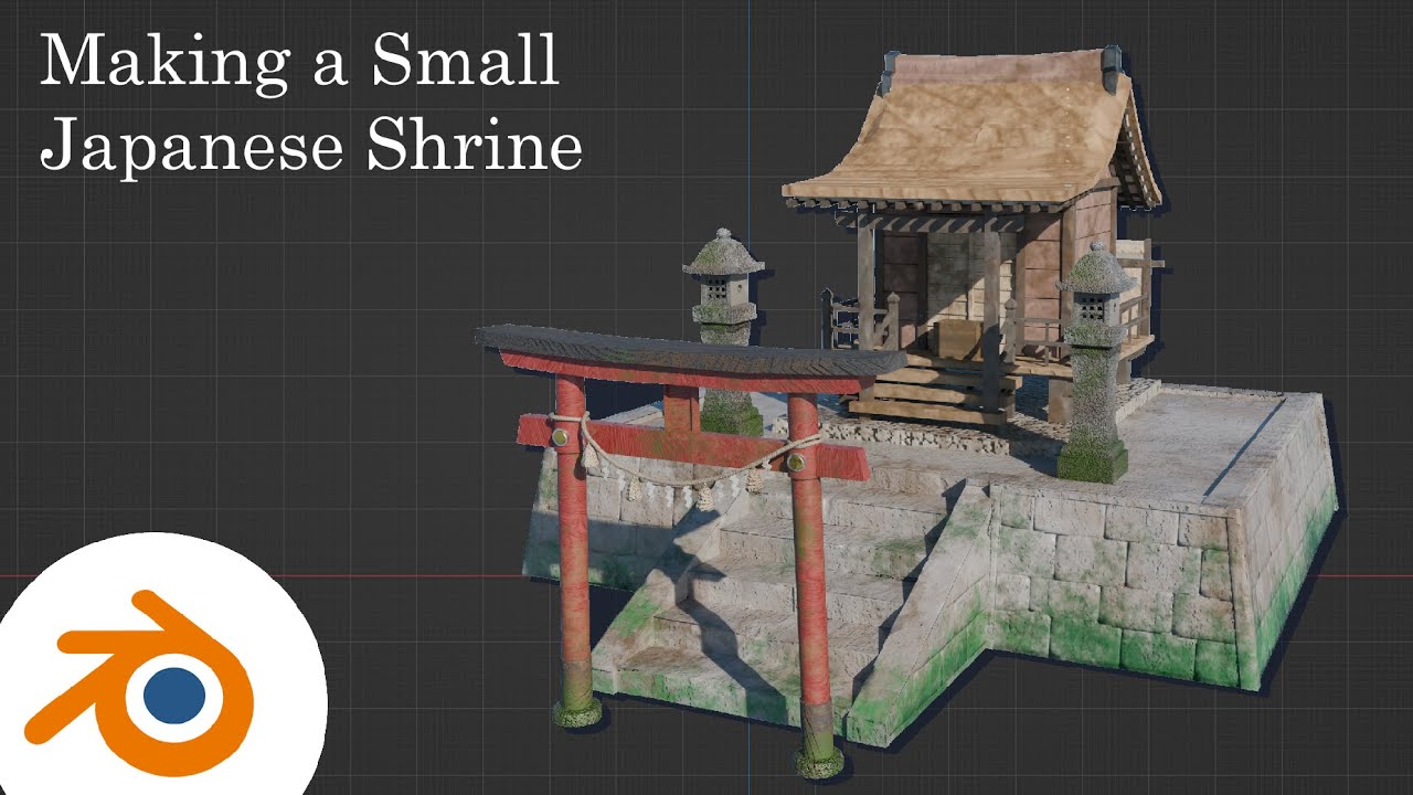 Making a Small Japanese Shrine in Blender