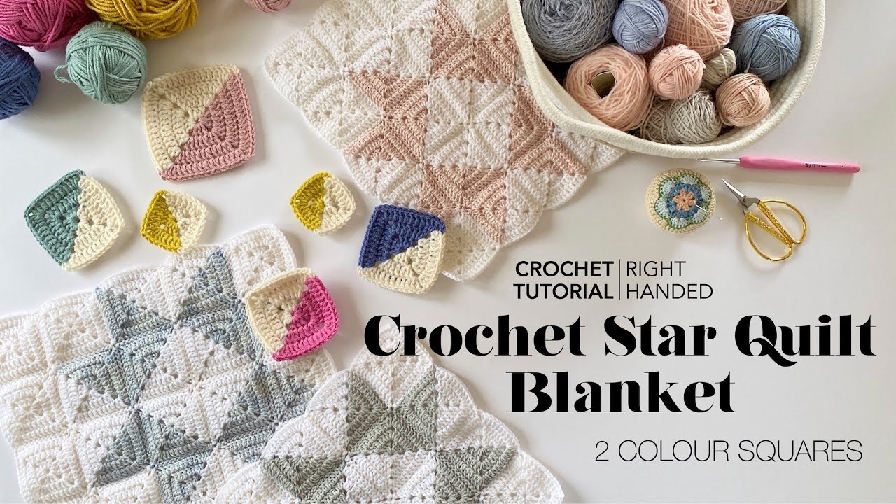 Учебное пособие | Двухцветный однотонный бабушкин квадрат