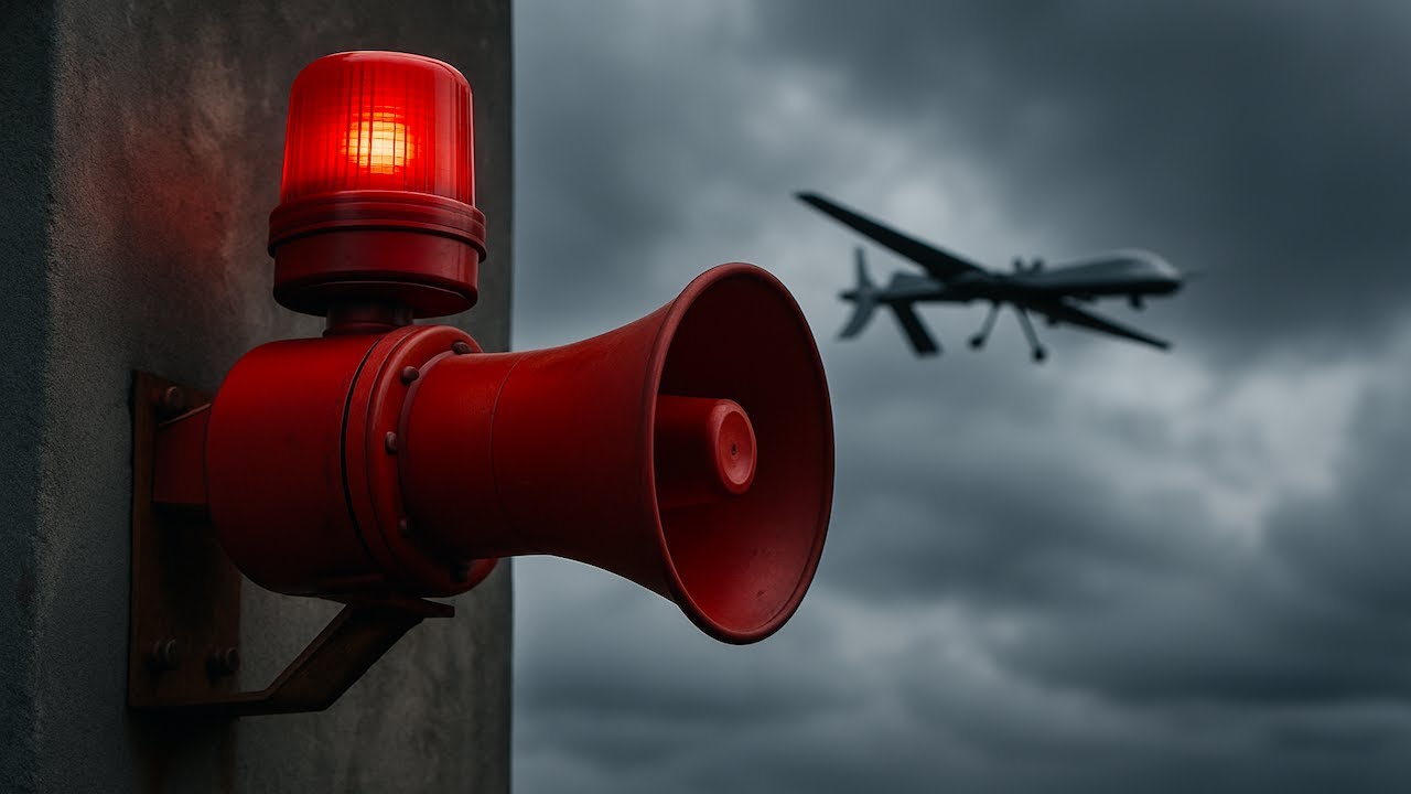 Drone Strike Warning Siren Sound