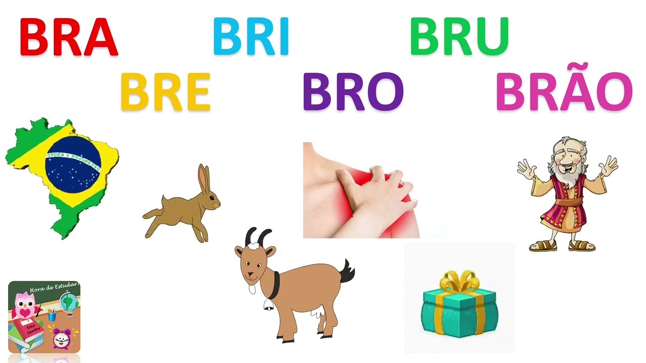 Sílabas Complexas BR | Bra -  Bre - Bri  - Bro - Bru - Brão | Vídeos Educativos | Hora de Estudar