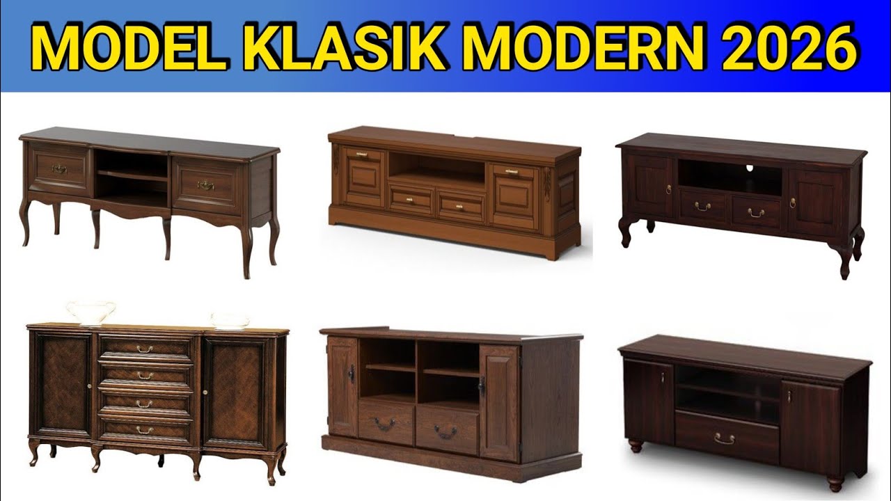 22 MODEL MEJA TV KLASIK MODERN