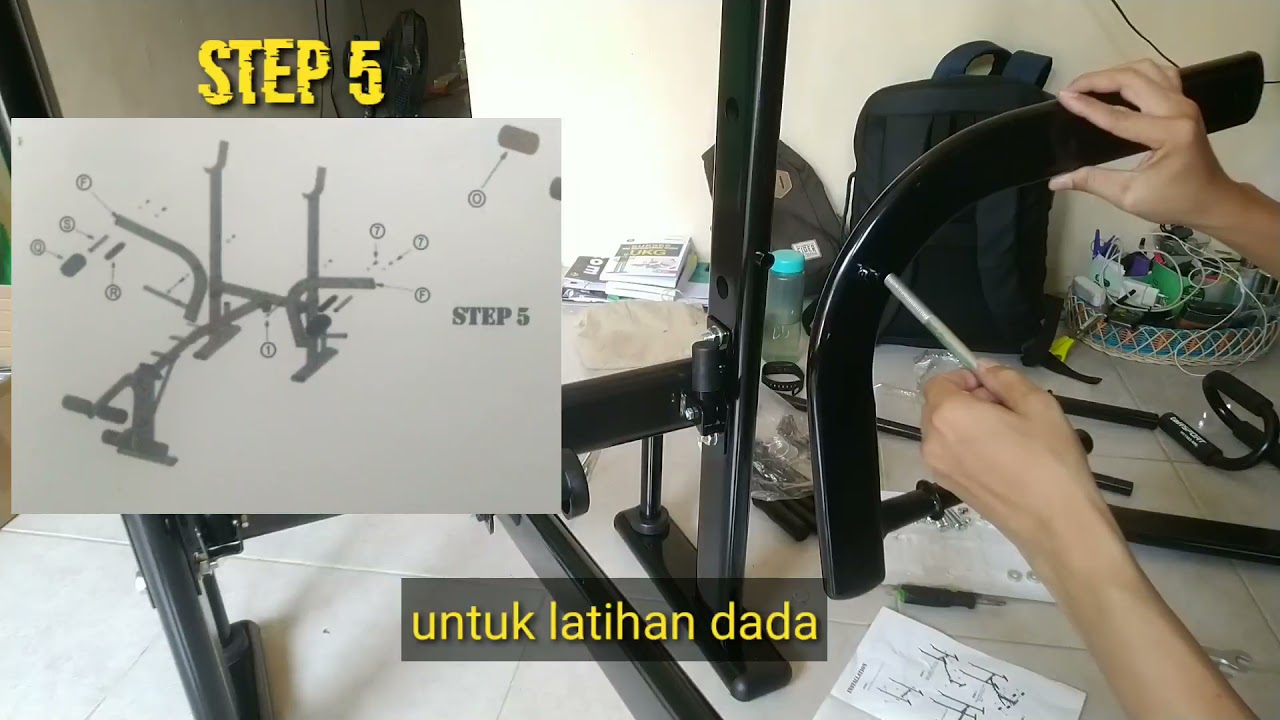 UNBOXING DAN CARA MERAKIT BENCH PRESS MULTIFUNGSI.