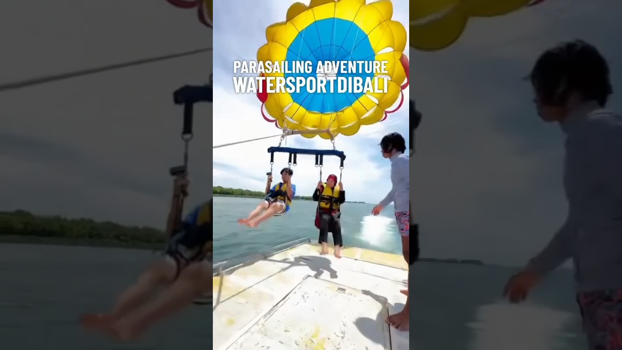 PARASAILING BALI WATER SPORT TANJUNG BENOA NUSA DUA #watersportdibali #parasailing #bali