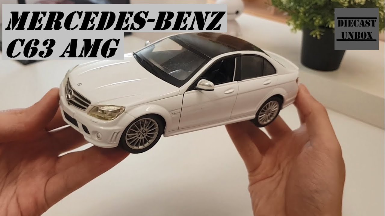 Unboxing Mercedes Benz C63 AMG NewRay 1/24 Diecast