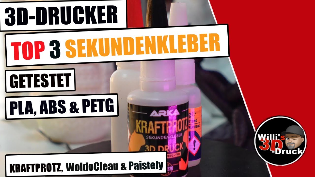 Top 3 Sekundenkleber im Test  Welcher ist der Beste für PLA, ABS & PETG 3D Druck