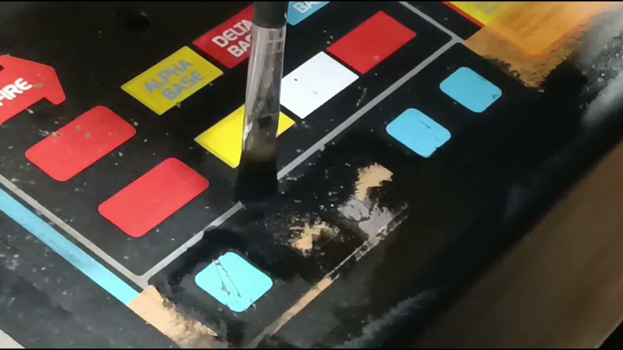 Atari Missile Command control panel restoration