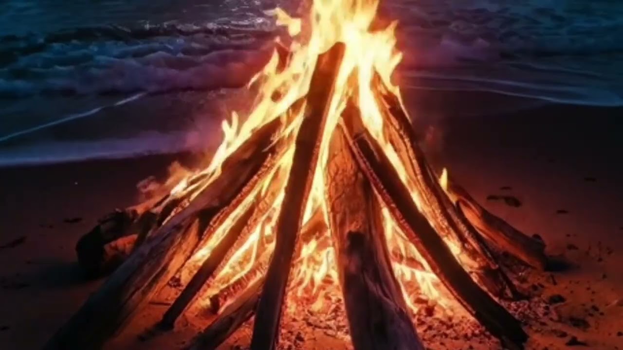 8 HOURS Intense Crackling Fireplace