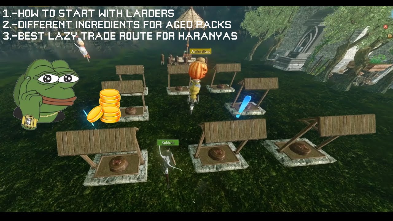 Archeage Classic | How to get started with larders and showing the best lazy trade route for Haranya