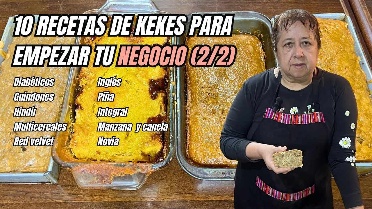 10 RECETAS DE KEKES PARA VENDER 💰 (PARTE 2) Empieza tu negocio desde casa | Eliana Galindo