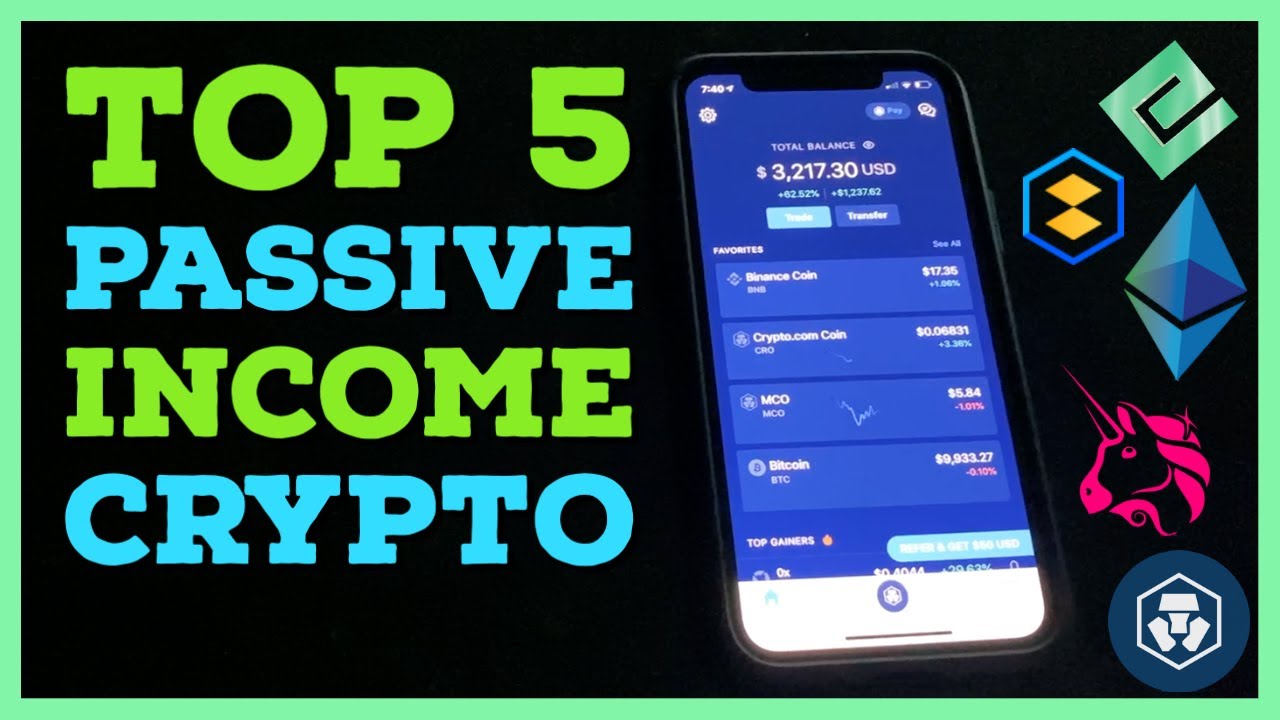 Top 5 Ways I'm EARNING PASSIVE INCOME with Cryptocurrency 💲