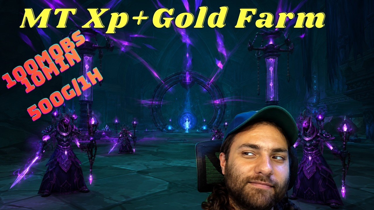 Classic Wow TBC Anniversary Mana Tombs(MT) Gold+Xp Farm With 2x Mage LVL 70 in 8-10Min