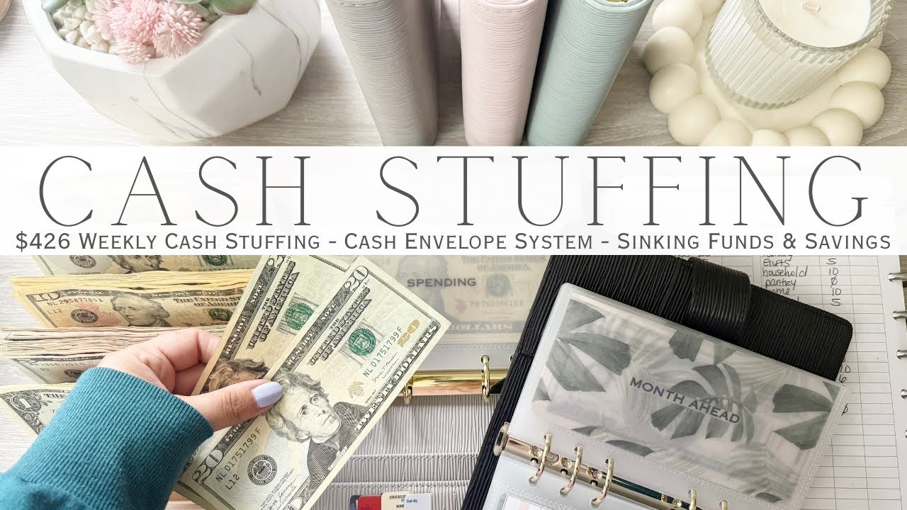 Weekly Cash Stuffing $426 | Cash Envelope System | Sinking Funds & Savings Challenges