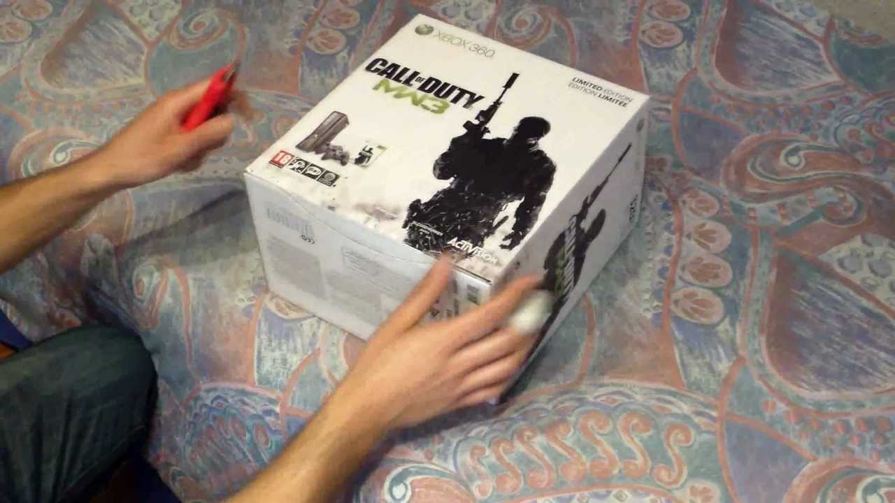 Unboxing Xbox 360 Slim Modern Warfare 3 EDITION 320gb