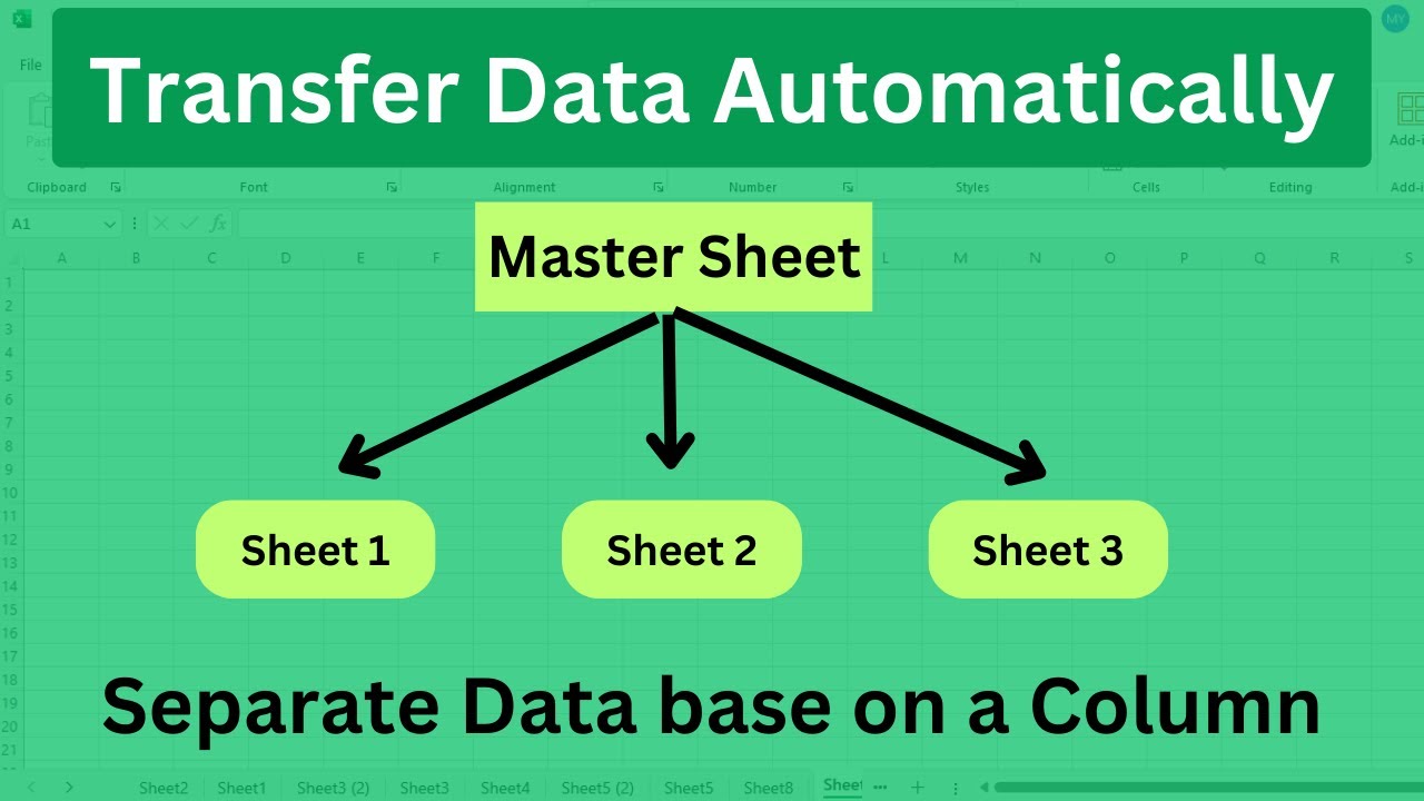 Автоматическая передача данных между листами Excel | Без VBA и макросов